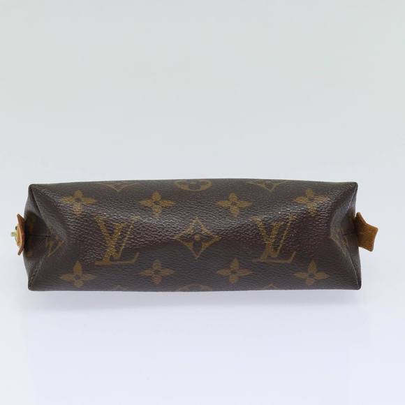 LOUIS VUITTON Monogram Pochette Cosmetic PM Cosmetic Pouch M47515 LV Auth 77564 Bags